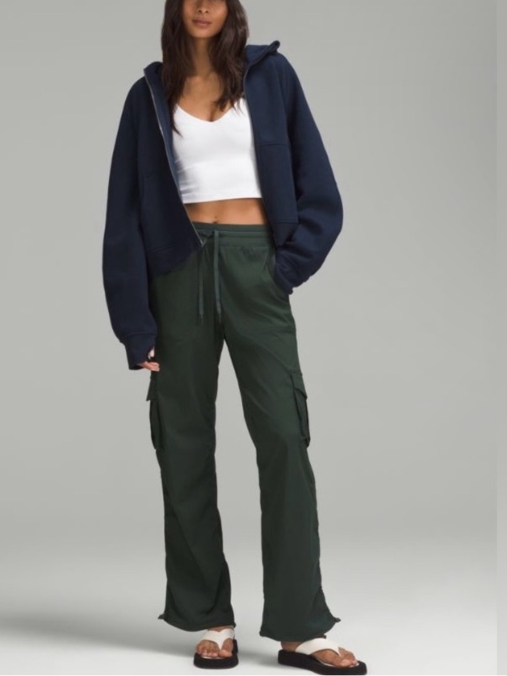 Lululemon green dance studio relaxed pants size Large